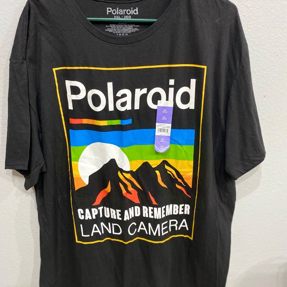 Polaroid Black Graphic T-Shirt